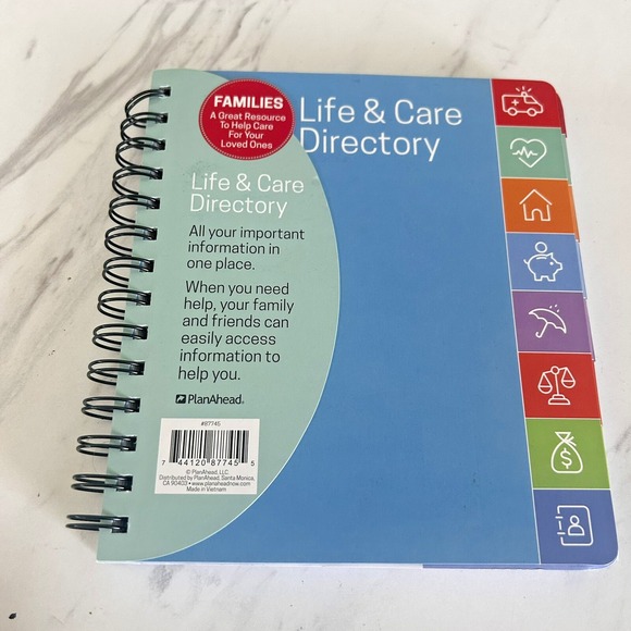 Other - Life and Care Directory Journal All Information in One Place Medical & More BxM0